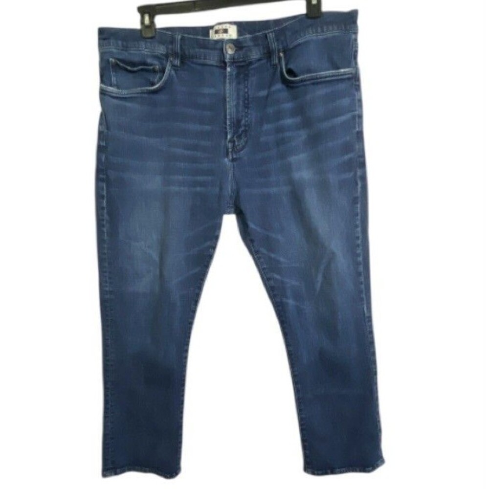 Joseph Abboud Mens 40x29 Slim Fit Medium Wash Jeans Straight Leg Blue Casual